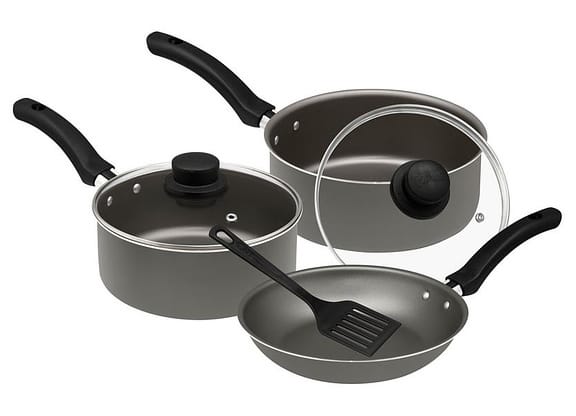 Jogo de Panelas Eirilar Antiaderente de Alumínio Grafite 4 Peças Like-S