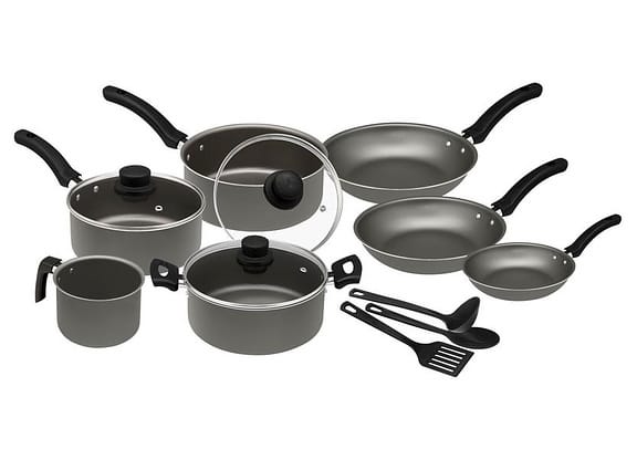 Jogo de Panelas Eirilar Antiaderente de Alumínio Grafite 10 Peças Facility