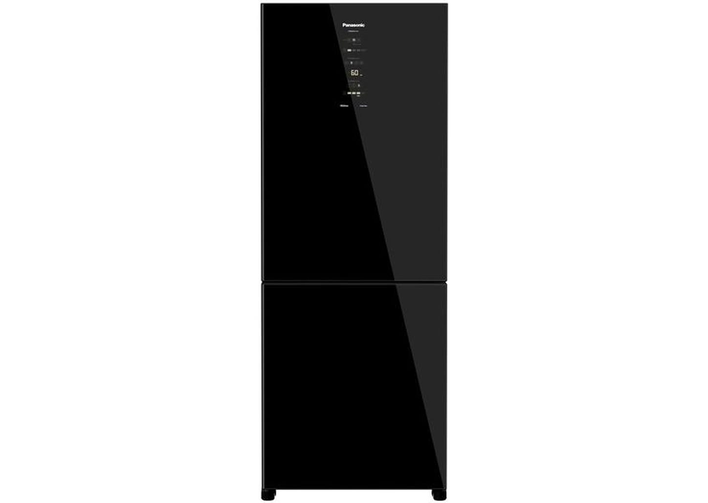 Geladeira/Refrigerador Panasonic Frost Free Duplex Inverse Black Glass 450L BB65