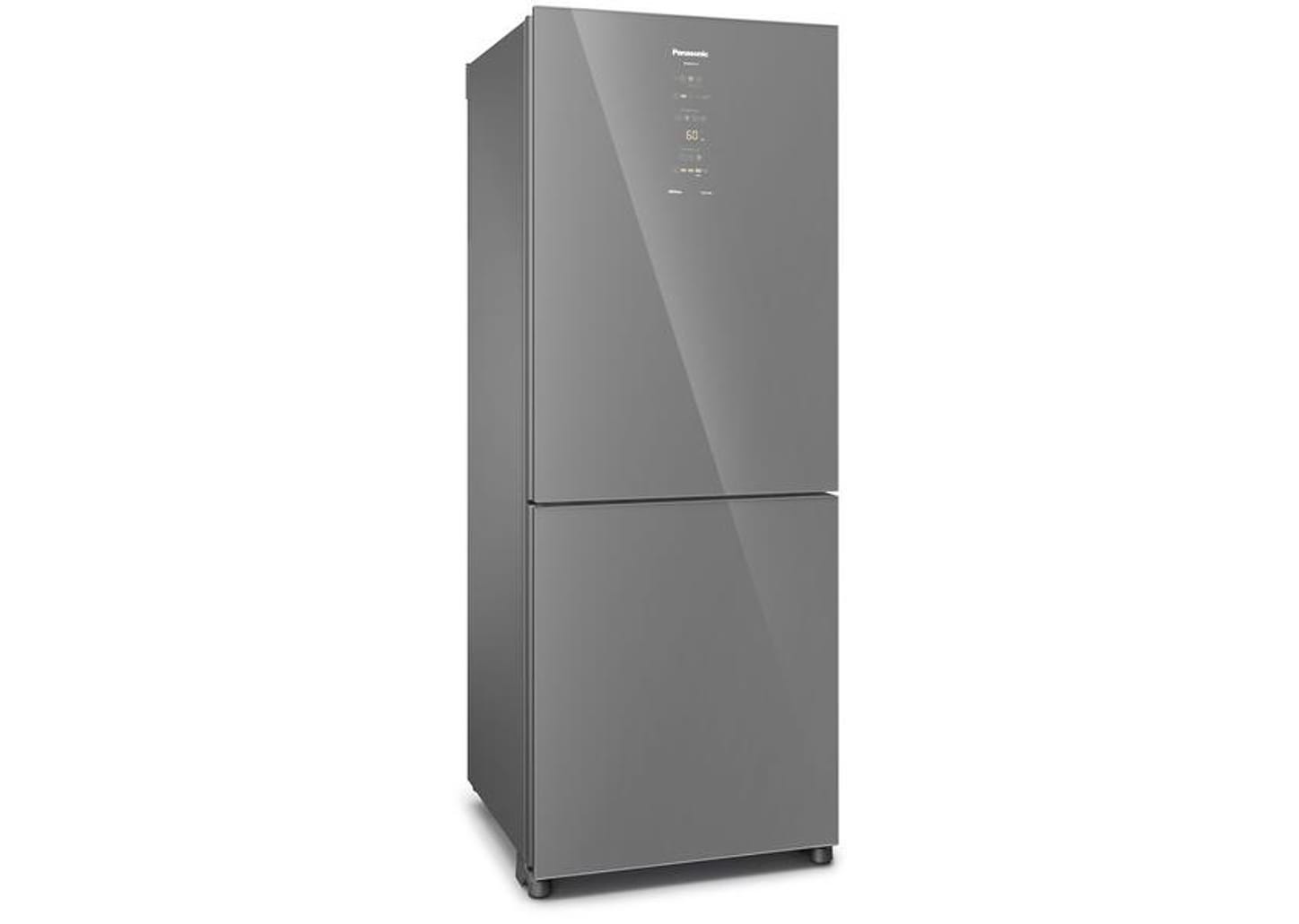 Geladeira/Refrigerador Panasonic Frost Free Duplex Inverse Espelhada 450L BB65 Diamond Glass