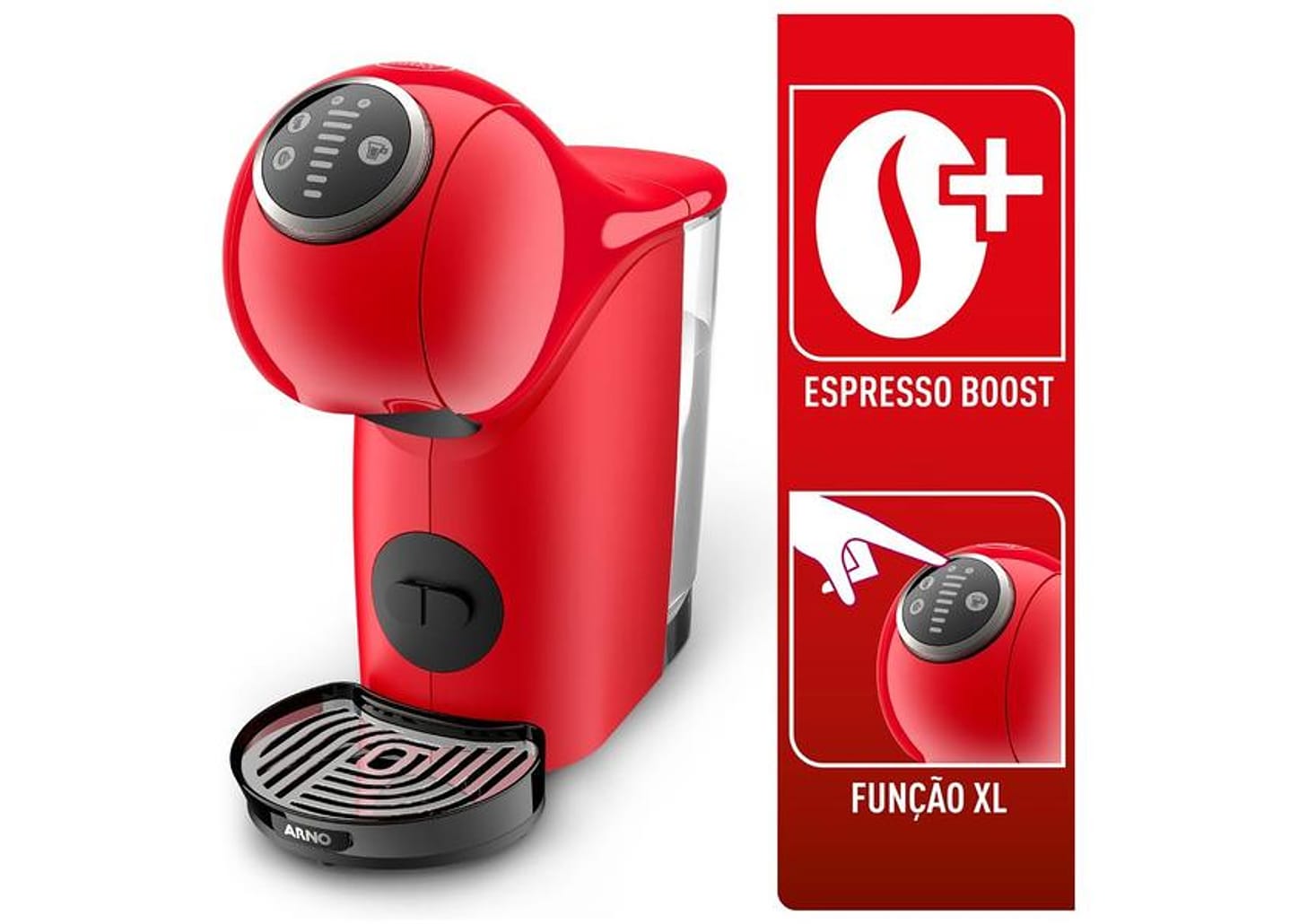 Cafeteira Elétrica Arno Nescafe Dolce Gusto Genio S Plus DGS3 Vermelha