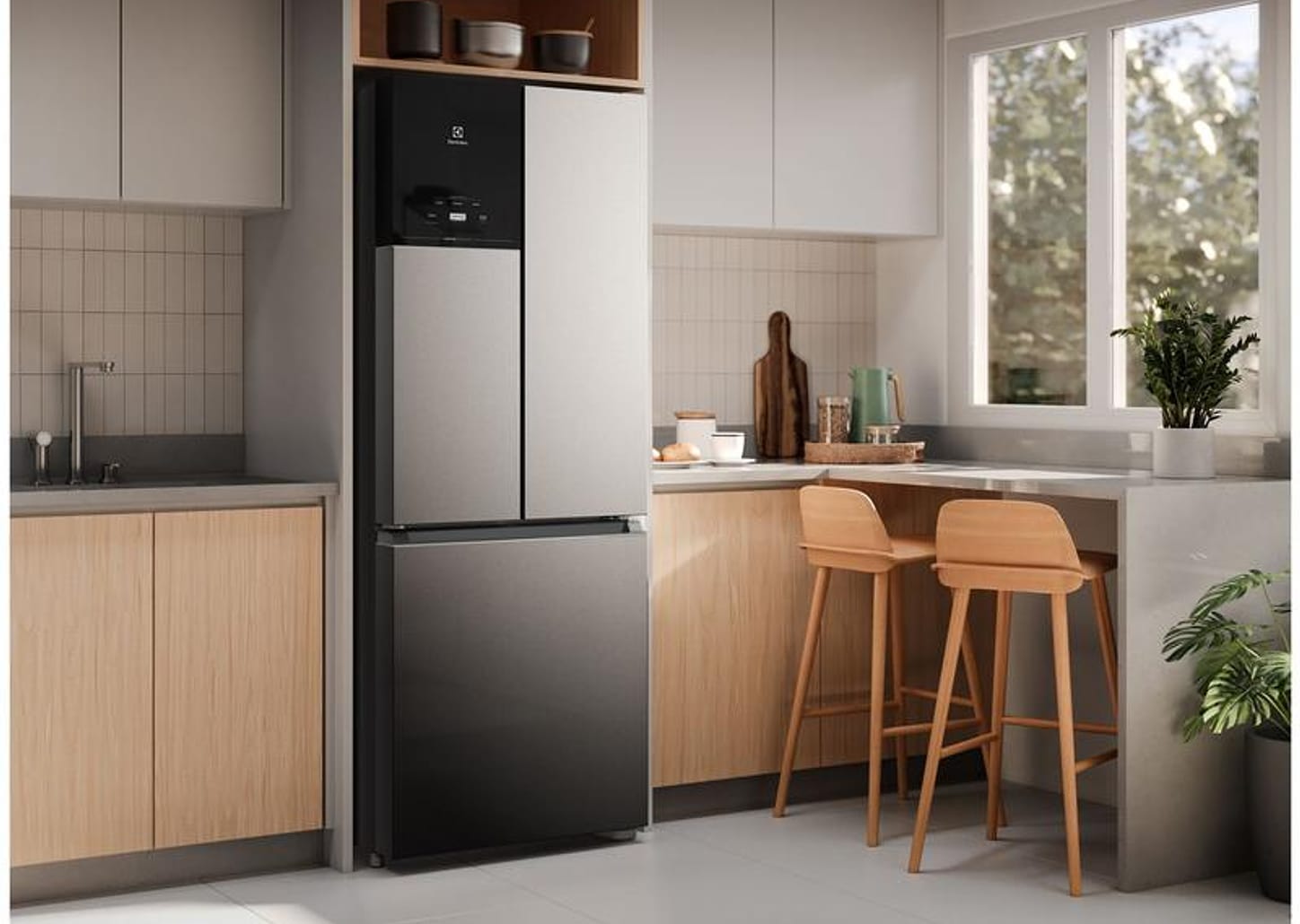 Geladeira/Refrigerador Electrolux Frost Free French Door Inox Look 480L Efficiente IM7S