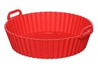 Forma para Air Fryer de Silicone Antiaderente com Alças 20cm Hauskraft