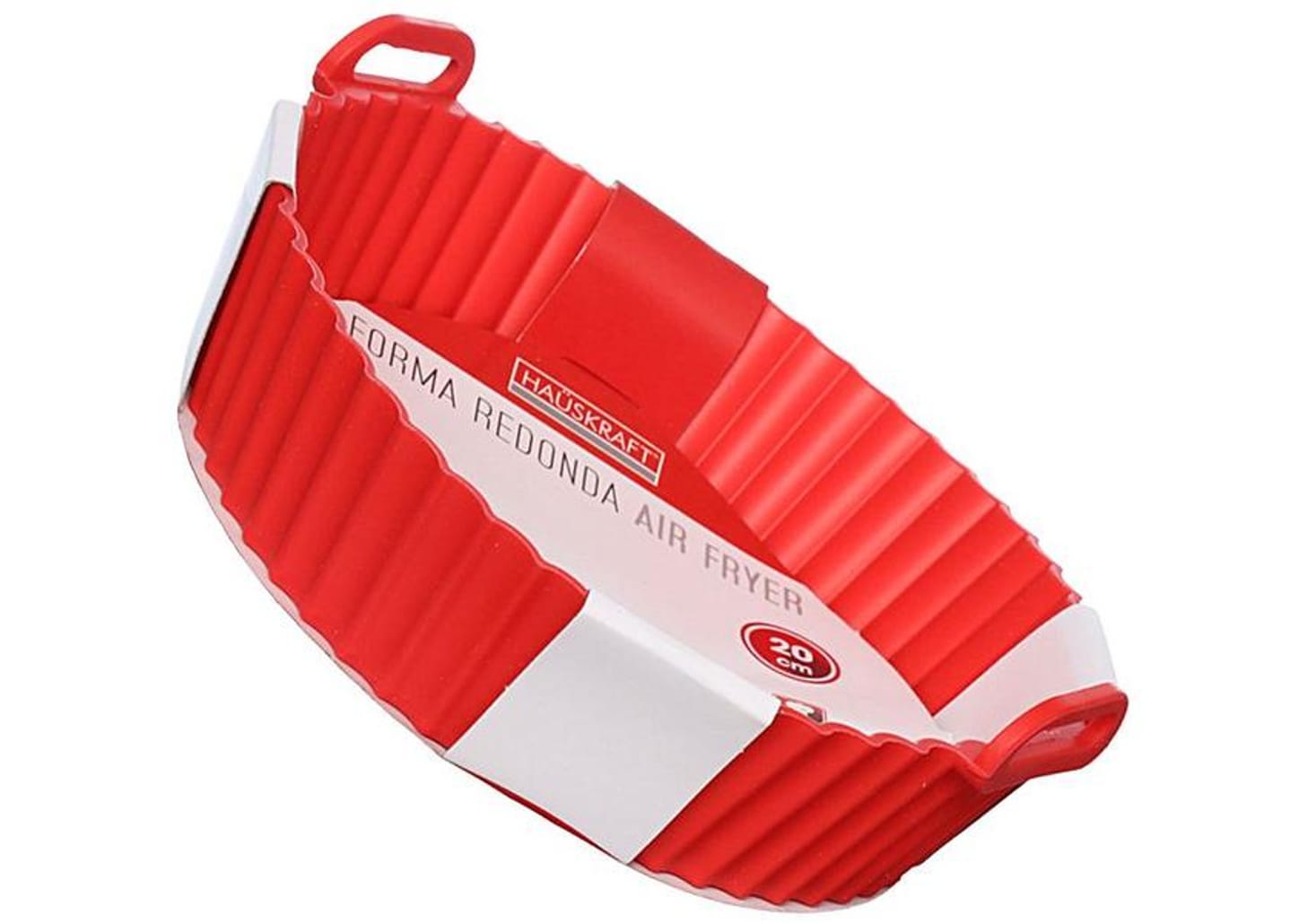 Forma para Air Fryer de Silicone Antiaderente com Alças 20cm Hauskraft