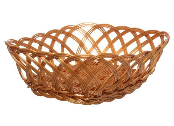 Cesto Organizador Multiuso Marrom Hauskraft Rattan Lily