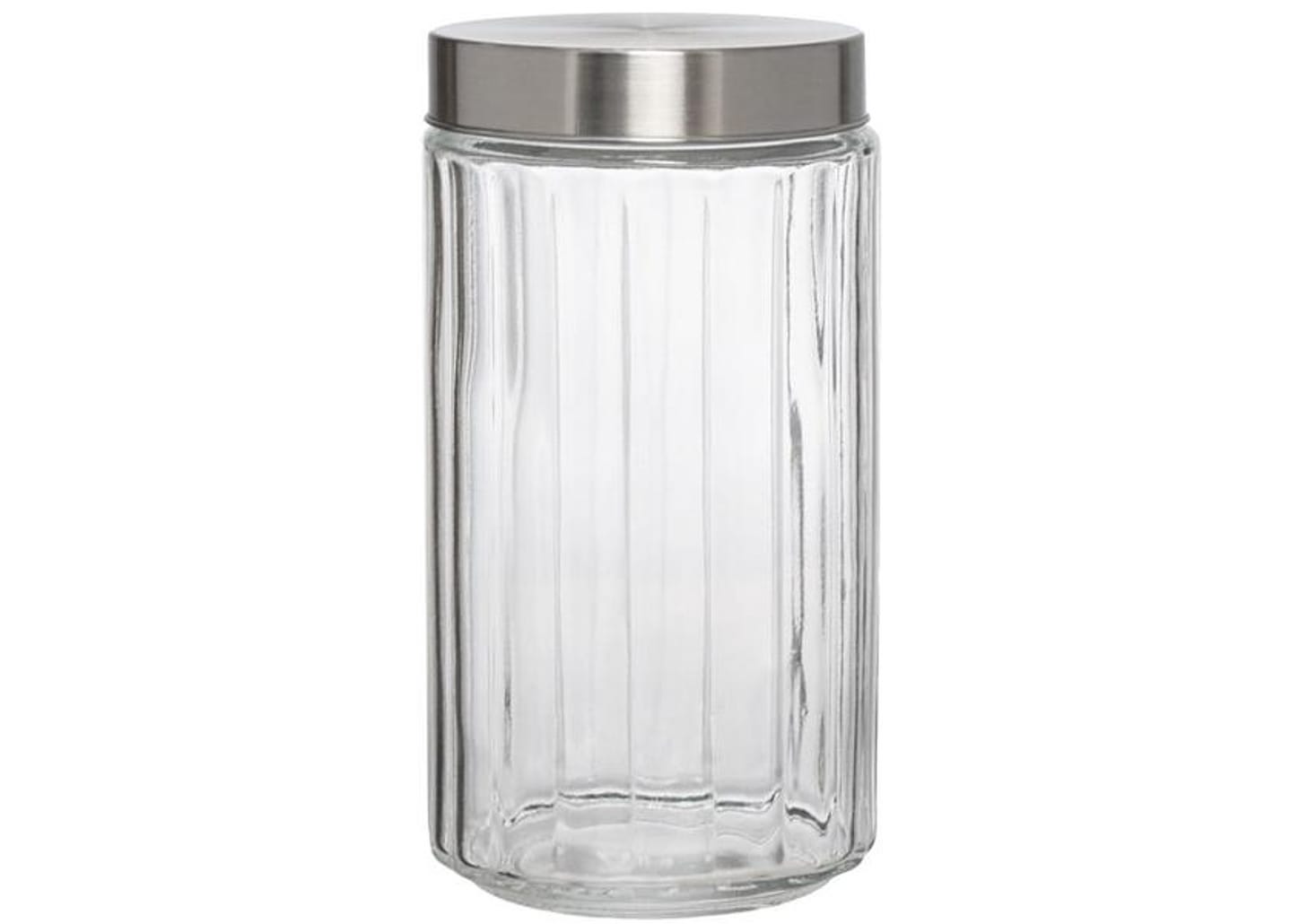 Pote de Vidro Hauskraft com Tampa Redondo 1,7L Cabane