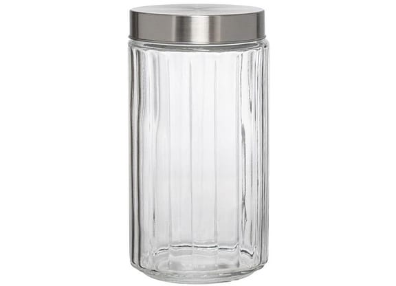 Pote de Vidro Hauskraft com Tampa Redondo 1,7L Cabane