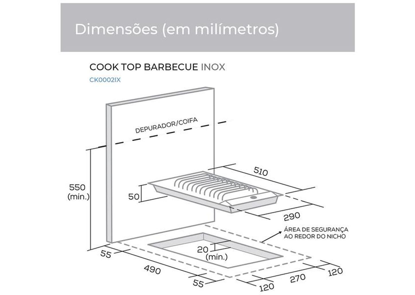Cooktop 2 Bocas a Gás GLP Suggar Barbecue
