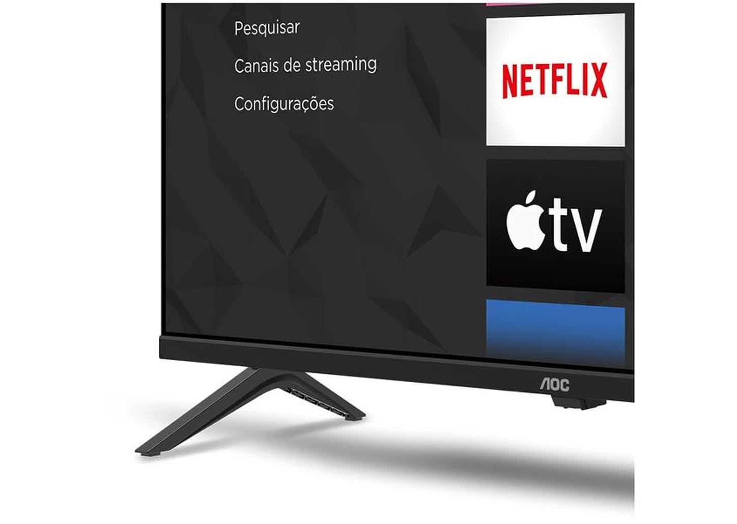 Smart TV 32" HD DLED AOC Série 5045 32S5045/78G Wi-Fi Bluetooth Google Assistente 3 HDMI 1 USB