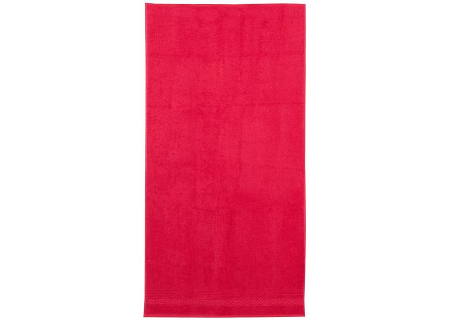 Jogo de Toalhas de Banho e Rosto Dohler de Algodão Premium Vermelho 2 Peças