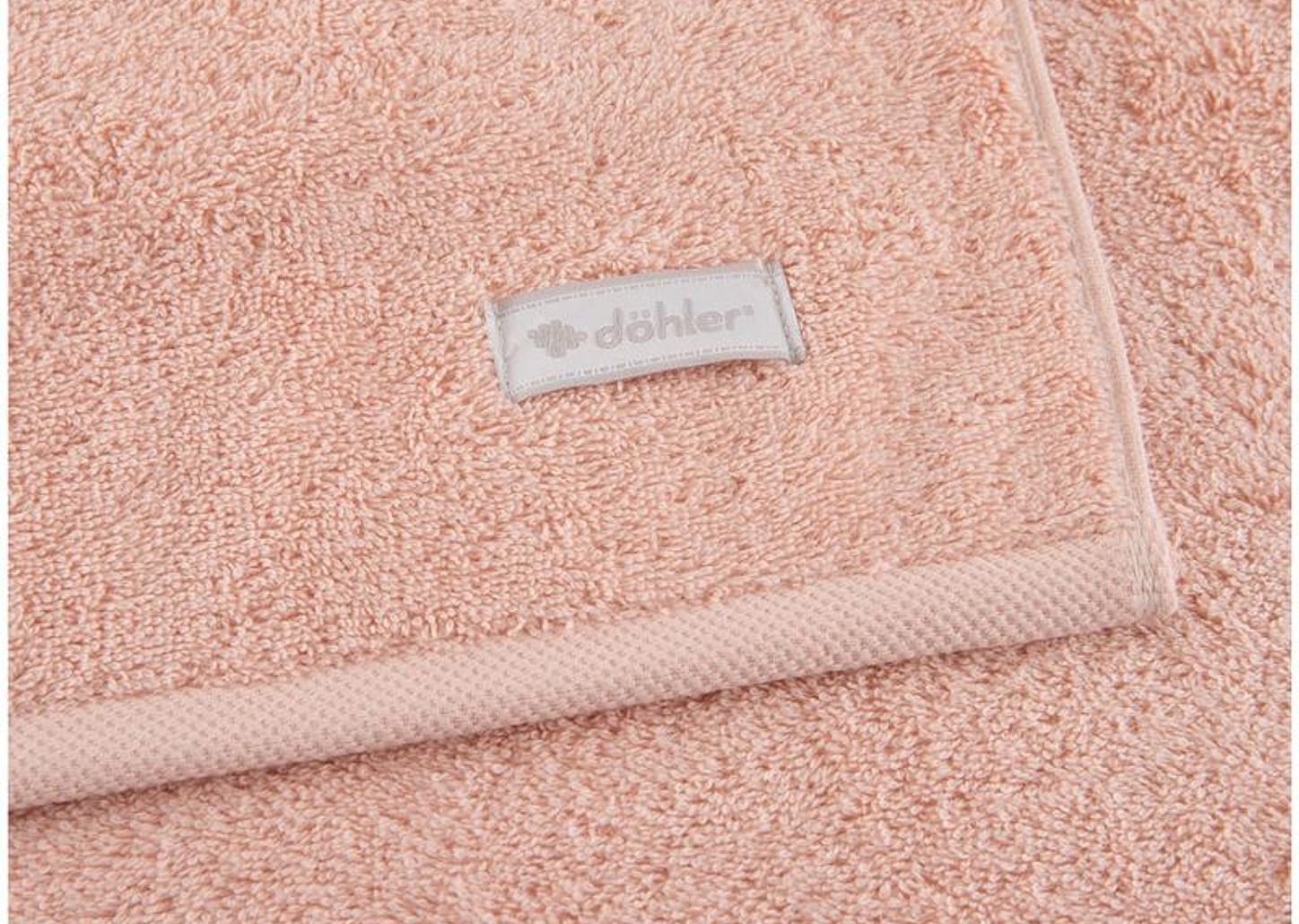 Jogo de Toalhas de Banho e Rosto Dohler 100% Algodão Florença Salmão 4 Peças