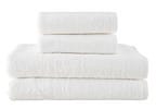 Jogo de Toalhas de Banho e Rosto Dohler 100% Algodão Florença Branco 4 Peças