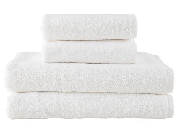 Jogo de Toalhas de Banho e Rosto Dohler 100% Algodão Florença Branco 4 Peças