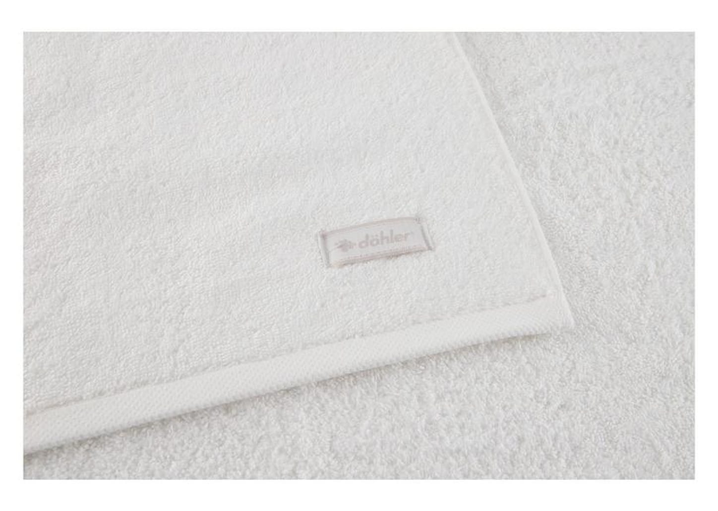 Jogo de Toalhas de Banho e Rosto Dohler 100% Algodão Florença Branco 4 Peças