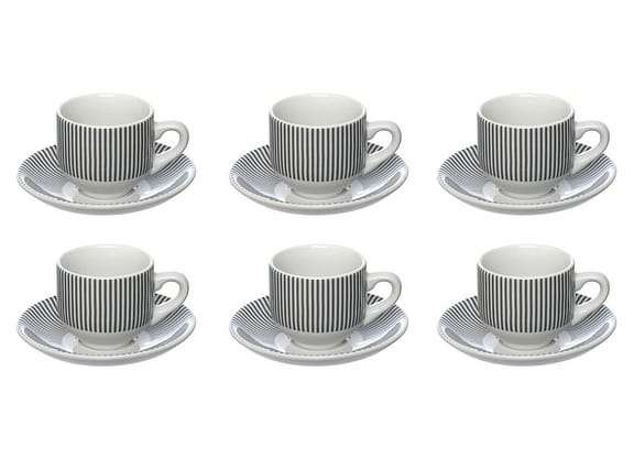 Jogo de Xícaras de Café 90ml Hauskraft Lisboa 6 Peças