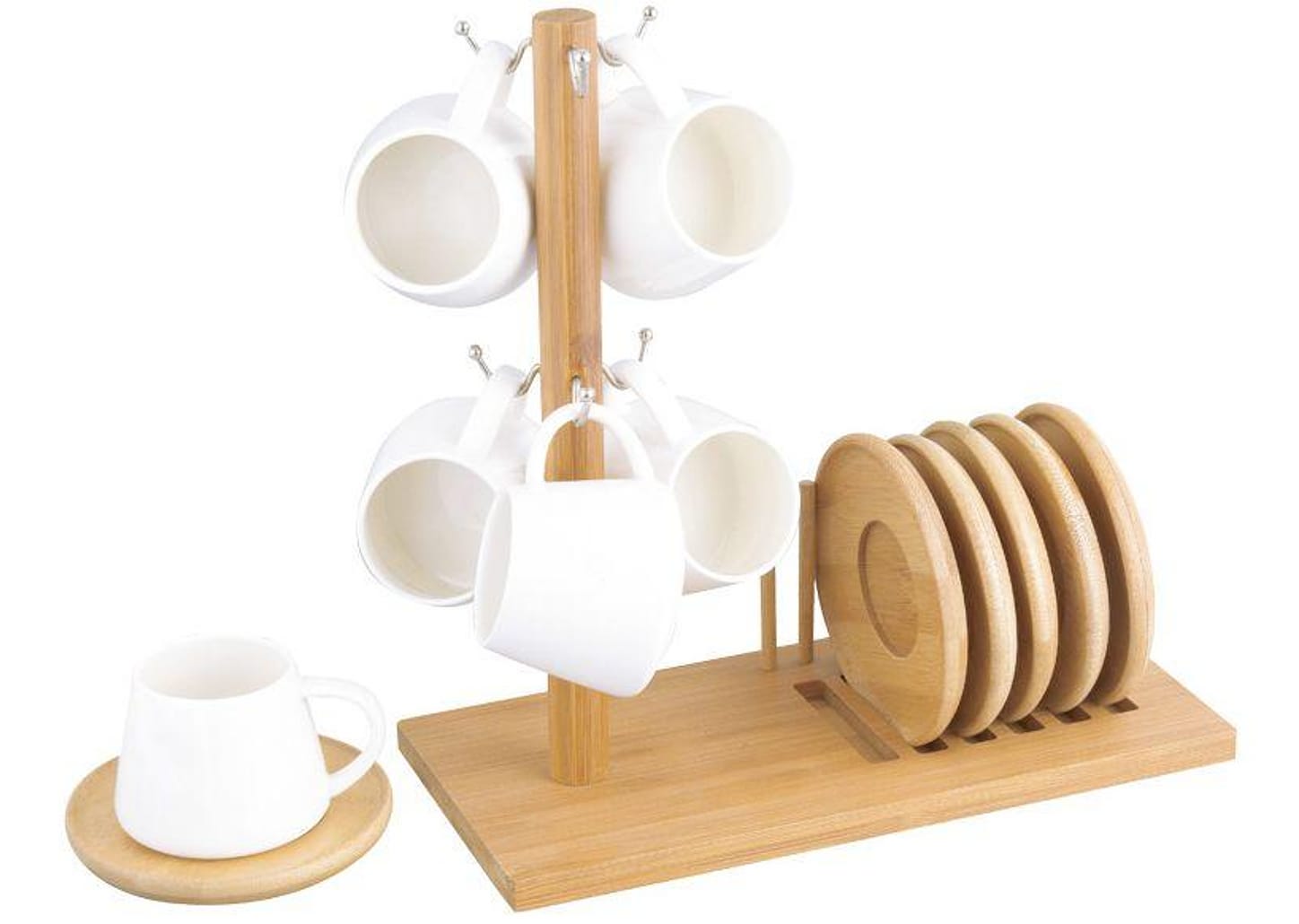 Jogo de Xícaras de Café 90ml com Suporte Hauskraft Oásis 7 Peças