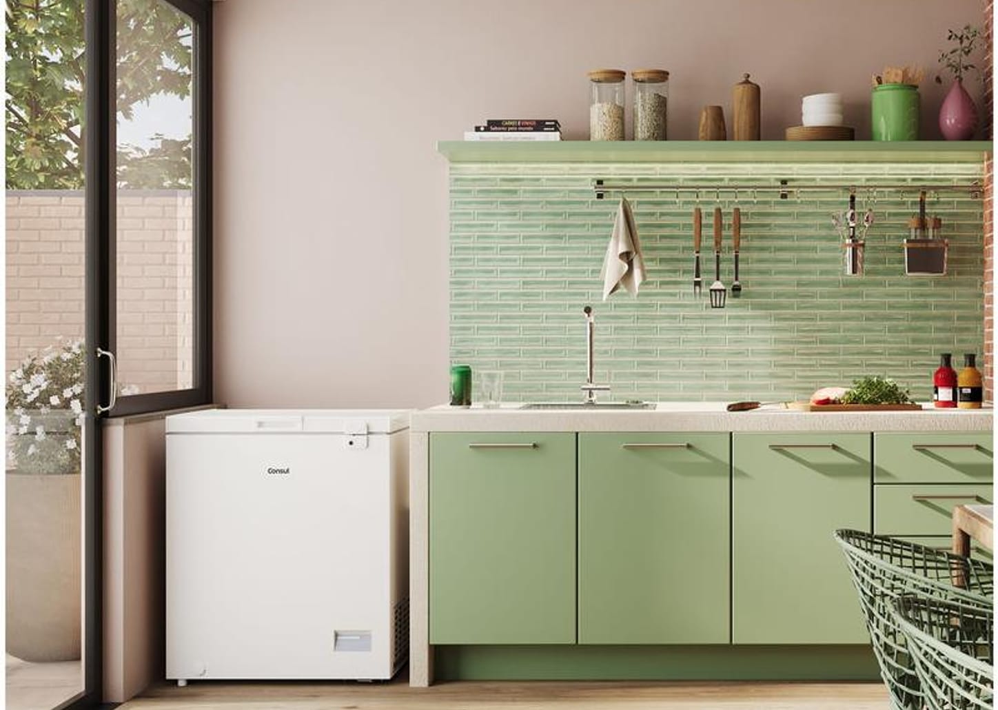 Freezer Horizontal Consul 1 Porta 142L CHA14AB CHA14ABBNA