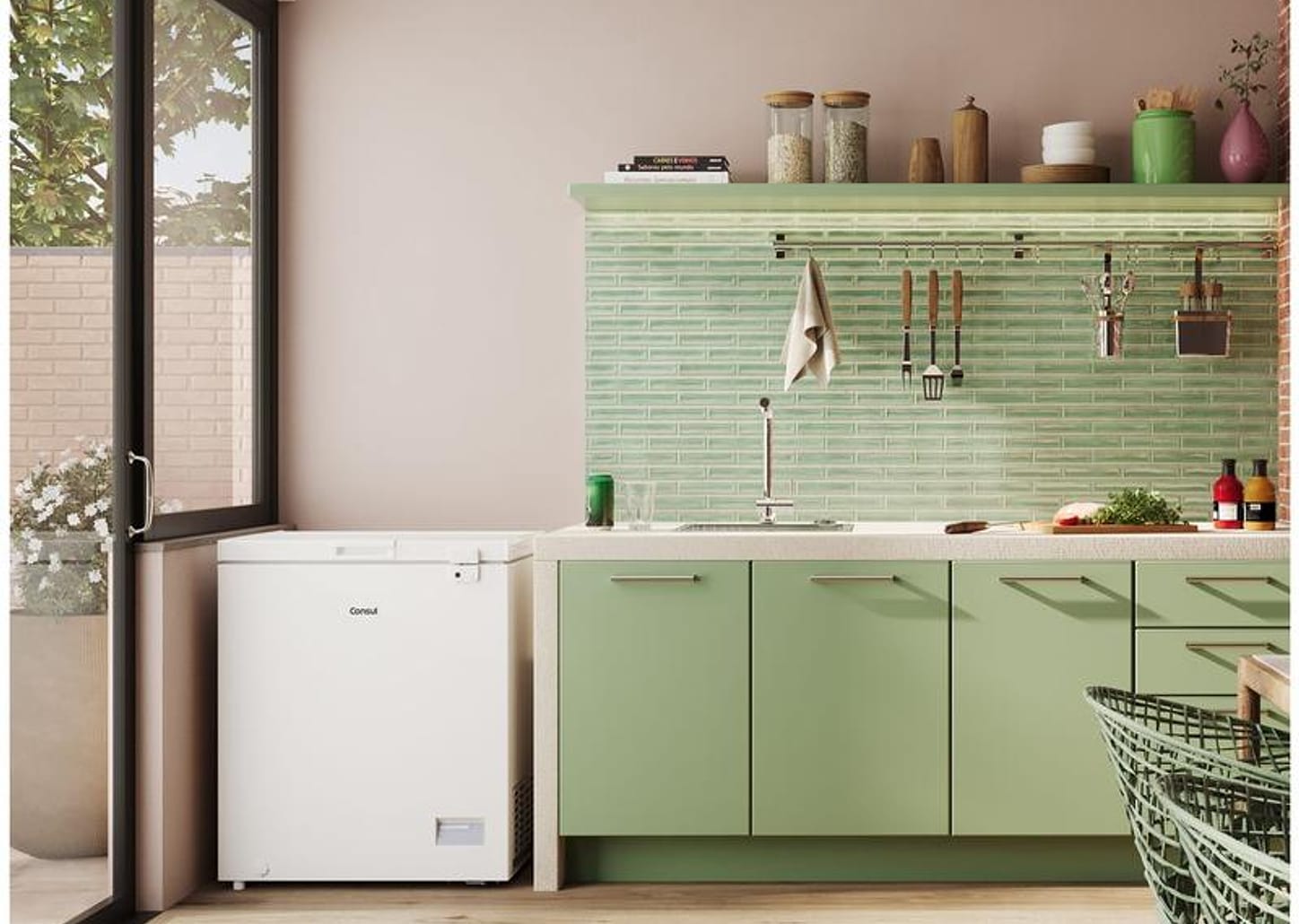 Freezer Horizontal Consul 1 Porta 142L CHA14AB CHA14ABBNA
