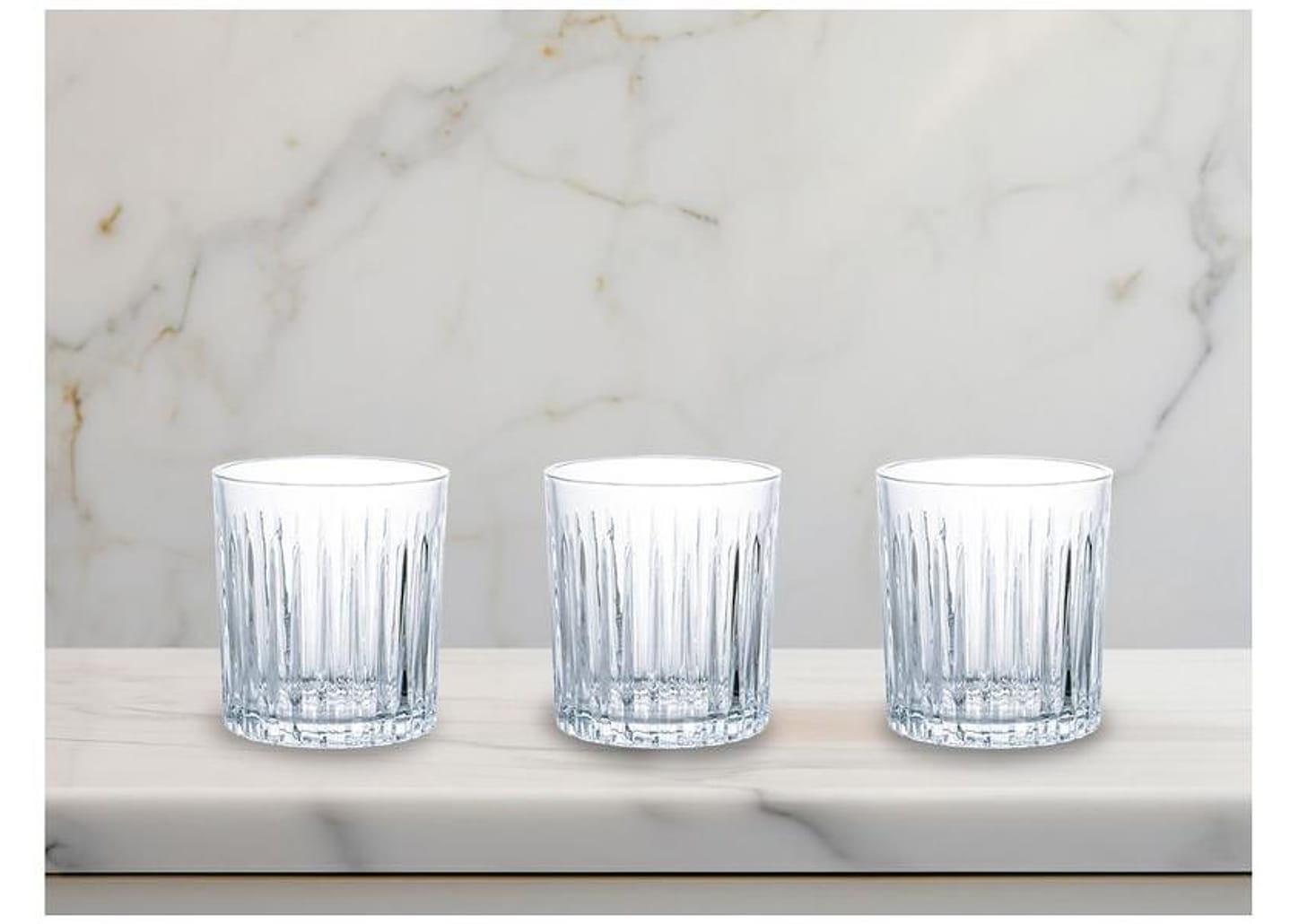 Jogo de Copos de Vidro Transparente 330ml 6 Peças Haus Concept Imperial