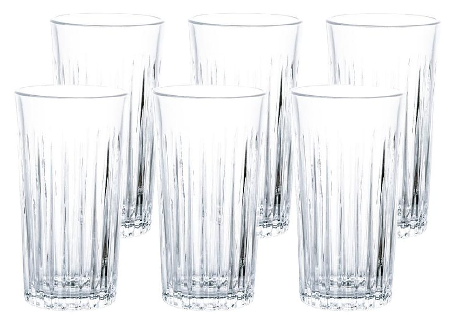 Jogo de Copos de Vidro Transparente 350ml 6 Peças Haus Concept Imperial