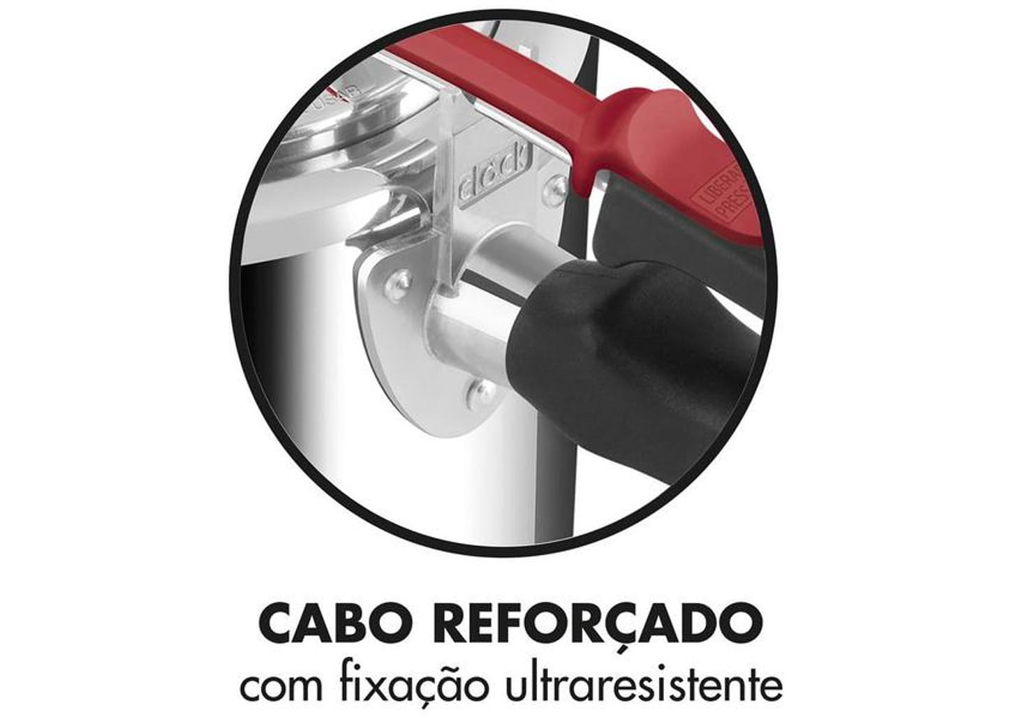 Panela de Pressão Clock 3L Prata Original+