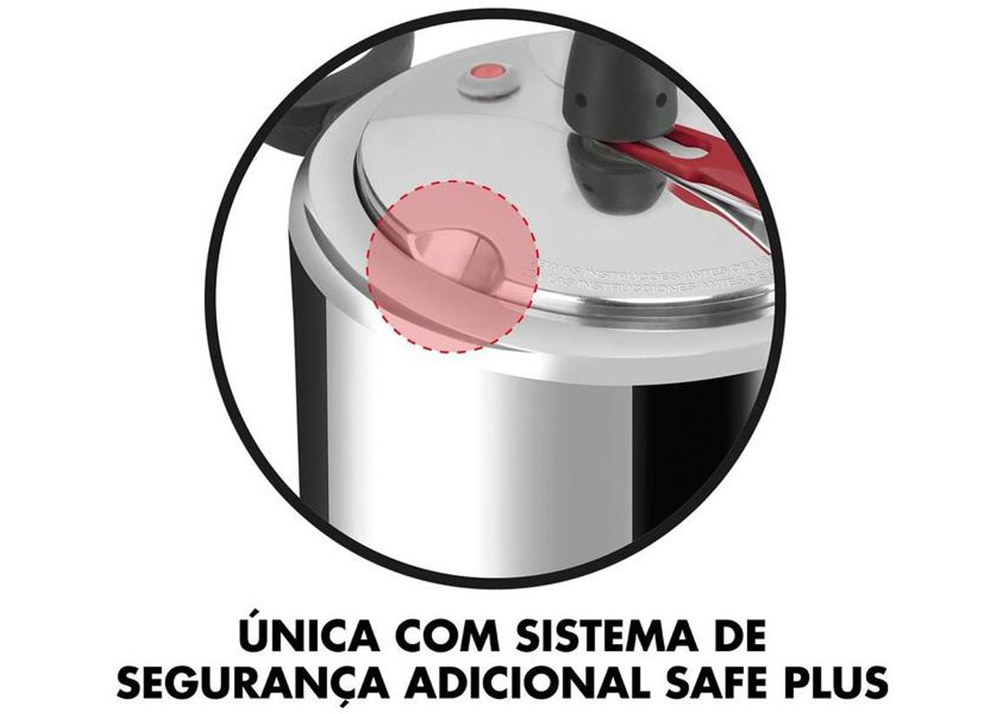 Panela de Pressão Clock 3L Prata Original+