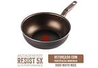 Panela Wok Antiaderente Rochedo de Alumínio Expert Chocolate 24cm