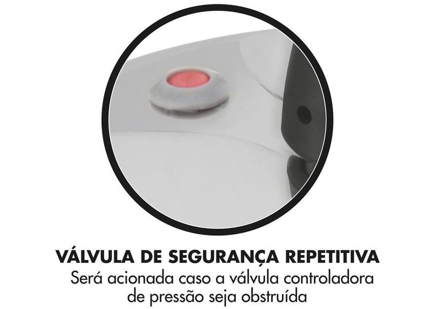 Panela de Pressão Clock 3L Prata Original+