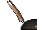 Panela Wok Antiaderente Rochedo de Alumínio Expert Chocolate 24cm