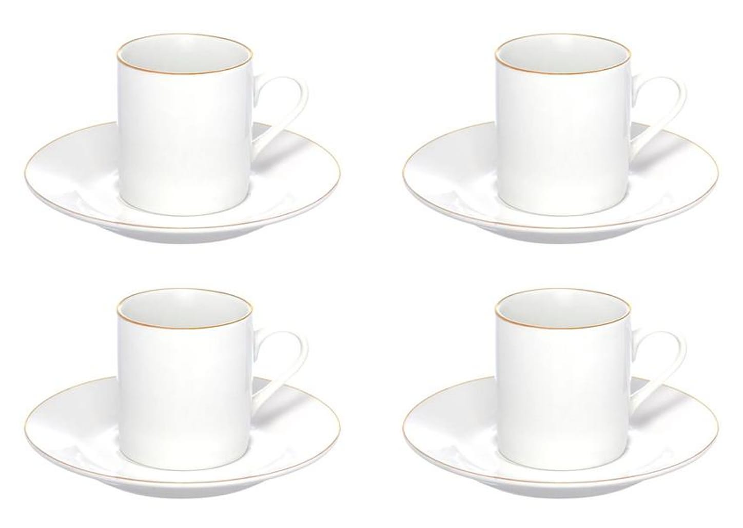 Jogo de Xícaras de Café 90ml Hauskraft Royal 4 Peças