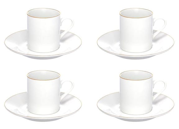 Jogo de Xícaras de Café 90ml Hauskraft Royal 4 Peças