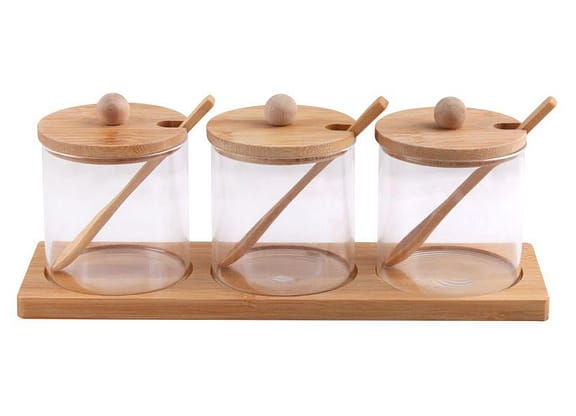 Porta-Condimentos de Vidro 7 Peças Hauskraft Liege