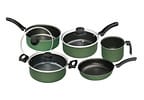 Jogo de Panelas Eirilar de Alumínio Verde 5 Peças Esmeralda