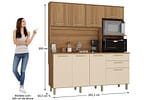 Cozinha Modulada Luciane 354/287 8 Portas 2 Gavetas