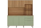 Cozinha Modulada Luciane 354/288 8 Portas 2 Gavetas