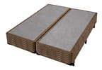 Base Cama Box Queen Americanflex Bipartido 43x158x198cm Rústico