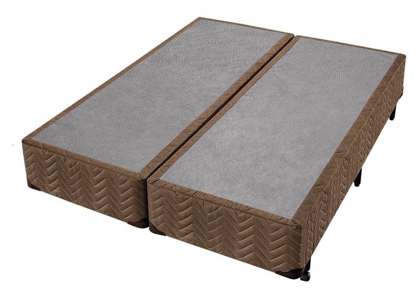 Base Cama Box Queen Americanflex Bipartido 43x158x198cm Rústico