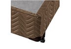 Base Cama Box Queen Americanflex Bipartido 43x158x198cm Rústico