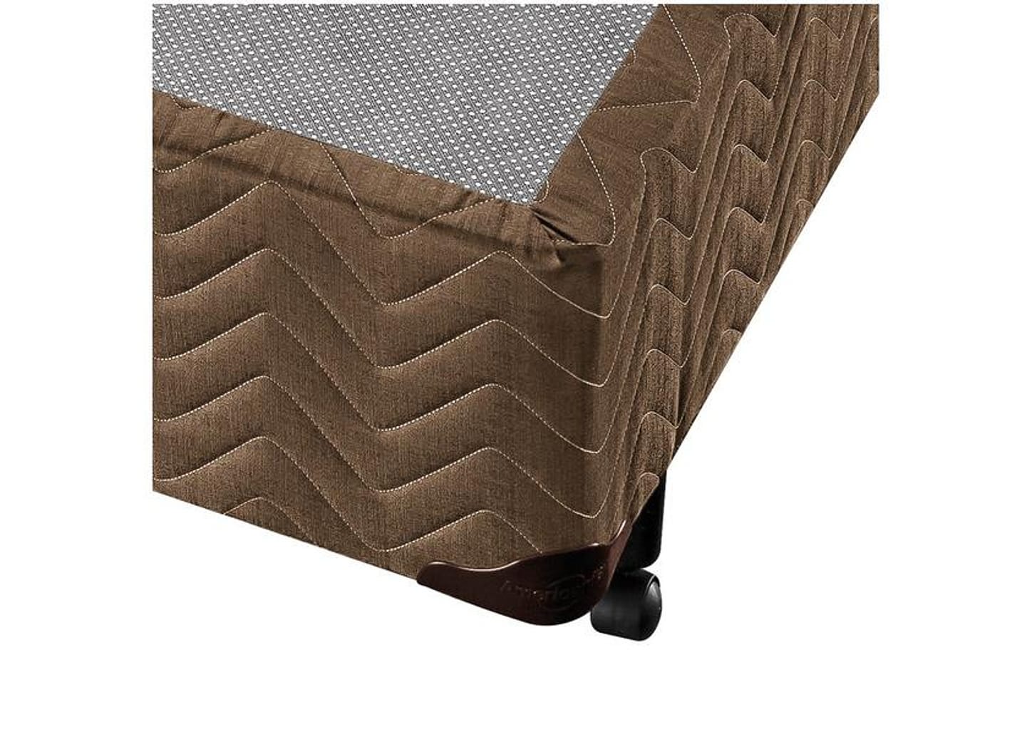 Base Cama Box Queen Americanflex Bipartido 43x158x198cm Rústico