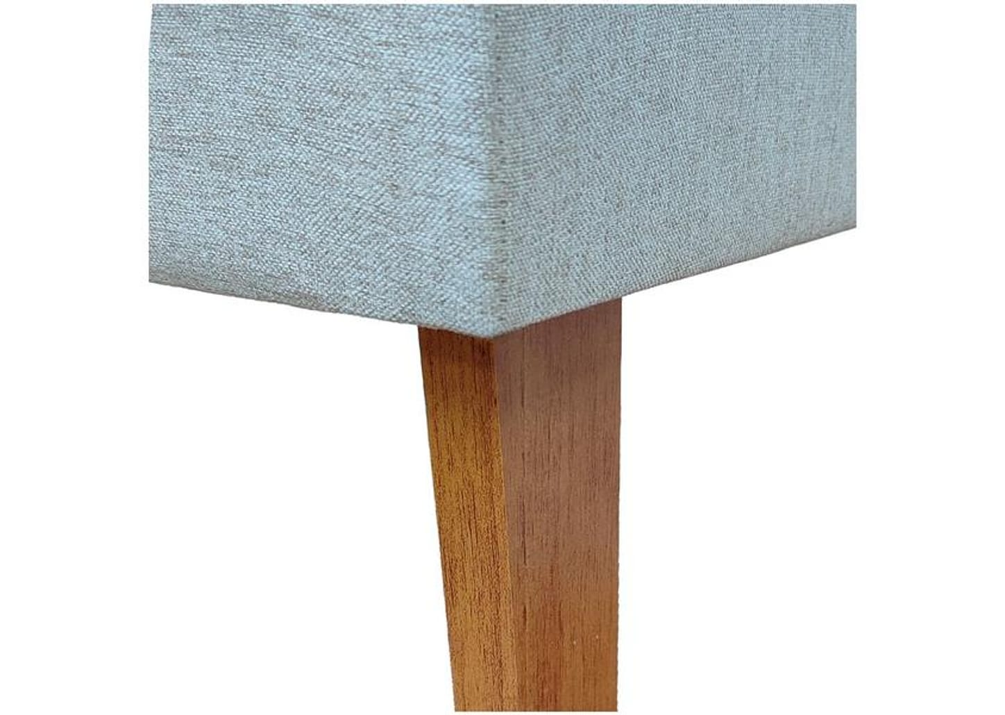 Mesa de Jantar 4 Cadeiras Retangular Mel e Off White Viena