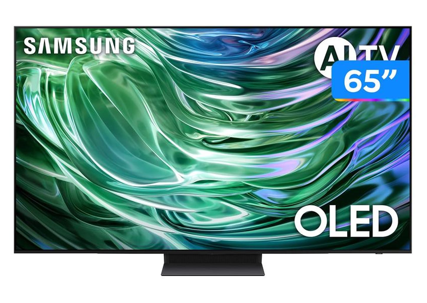 Smart TV 65" Samsung 4K UHD OLED Big TV QN65S90DAEXZD 120Hz Tizen com Alexa e Bixby 4 HDMI 2 USB-A