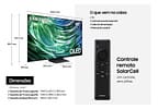 Smart TV 65" Samsung 4K UHD OLED Big TV QN65S90DAEXZD 120Hz Tizen com Alexa e Bixby 4 HDMI 2 USB-A