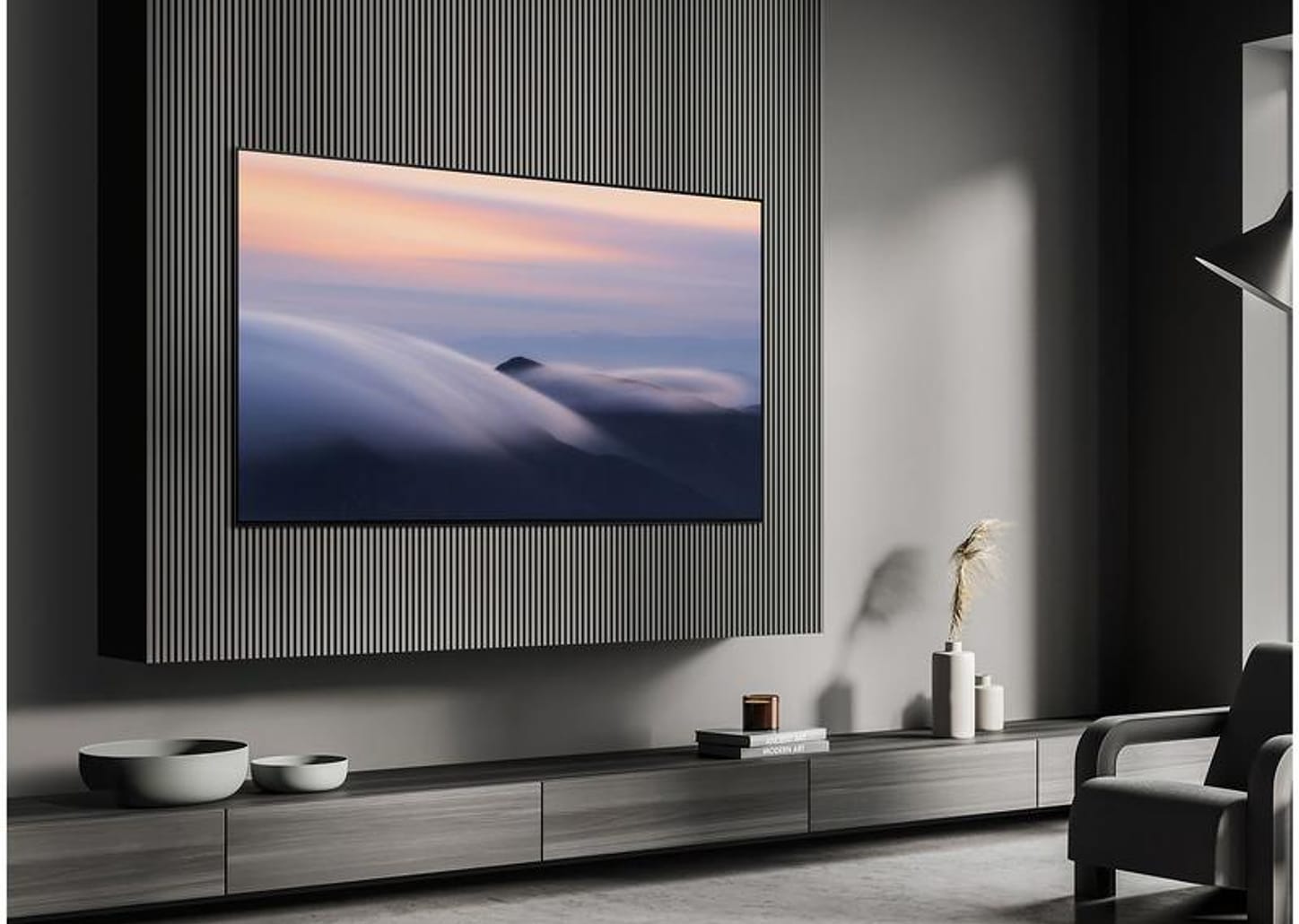 Smart TV 65" Samsung 4K UHD OLED Big TV QN65S90DAEXZD 120Hz Tizen com Alexa e Bixby 4 HDMI 2 USB-A