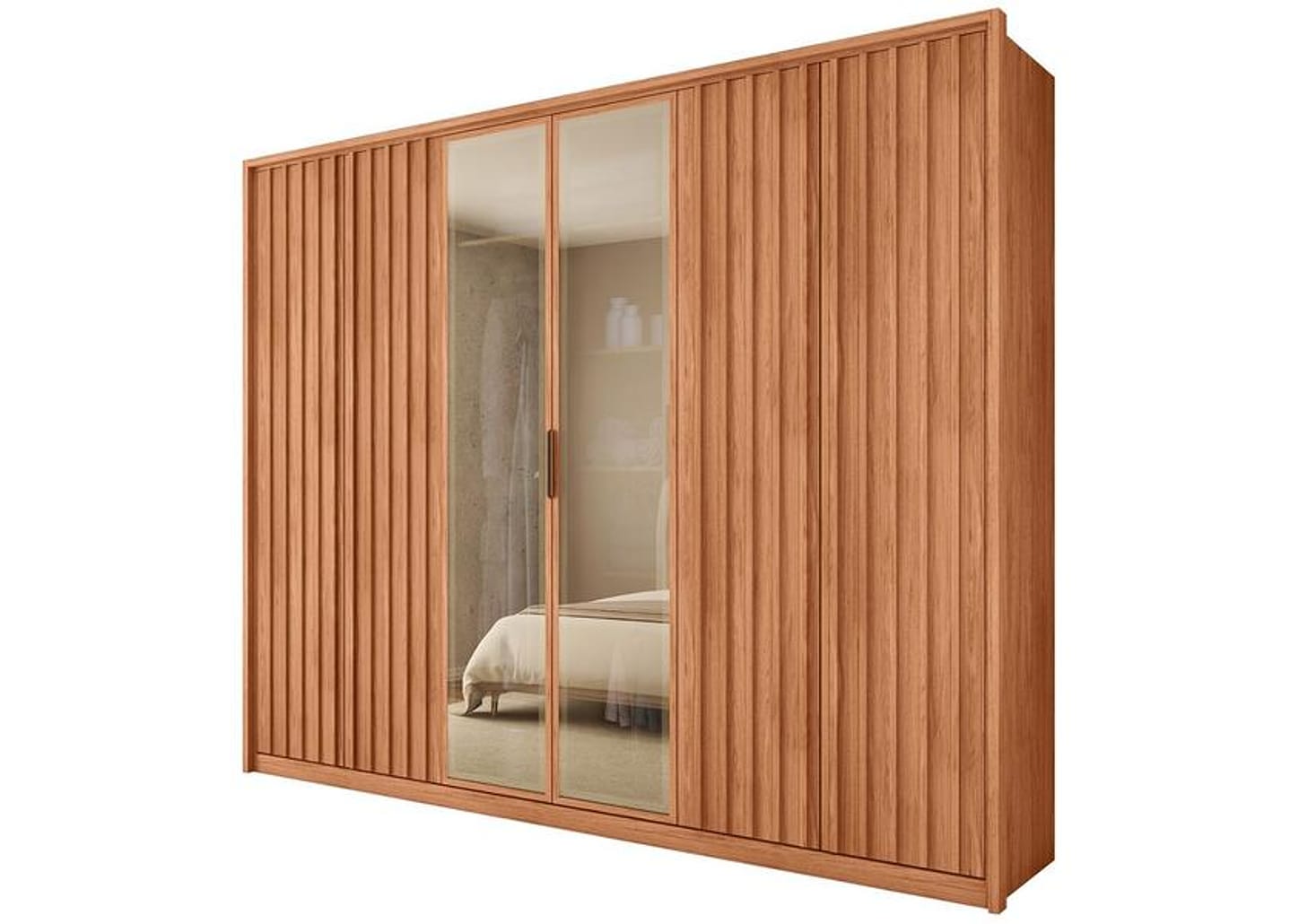 Guarda-roupa Casal 4 Gavetas 6 Portas Caemmun Centurium