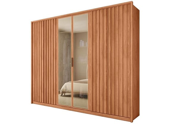 Guarda-roupa Casal 4 Gavetas 6 Portas Caemmun Centurium