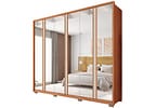 Guarda-roupa Casal com Espelho 6 Gavetas 6 Portas Caemmun Gladiador