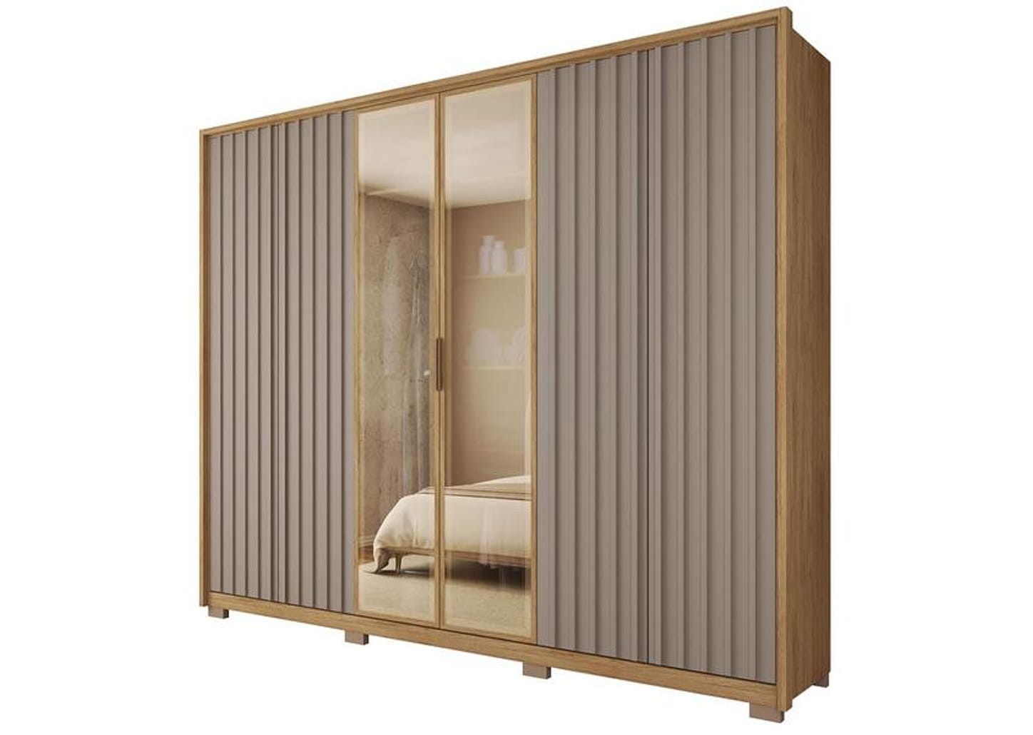 Guarda-roupa Casal 6 Portas 6 Gavetas Caemmun Centurium