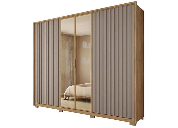 Guarda-roupa Casal 6 Portas 6 Gavetas Caemmun Centurium