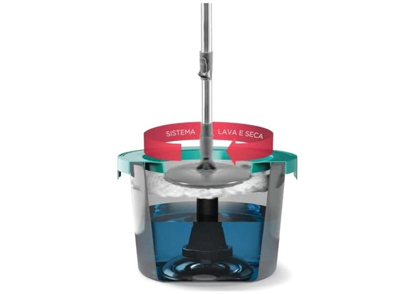 Mop Lava e Seca Bettanin Noviça Easy com Balde