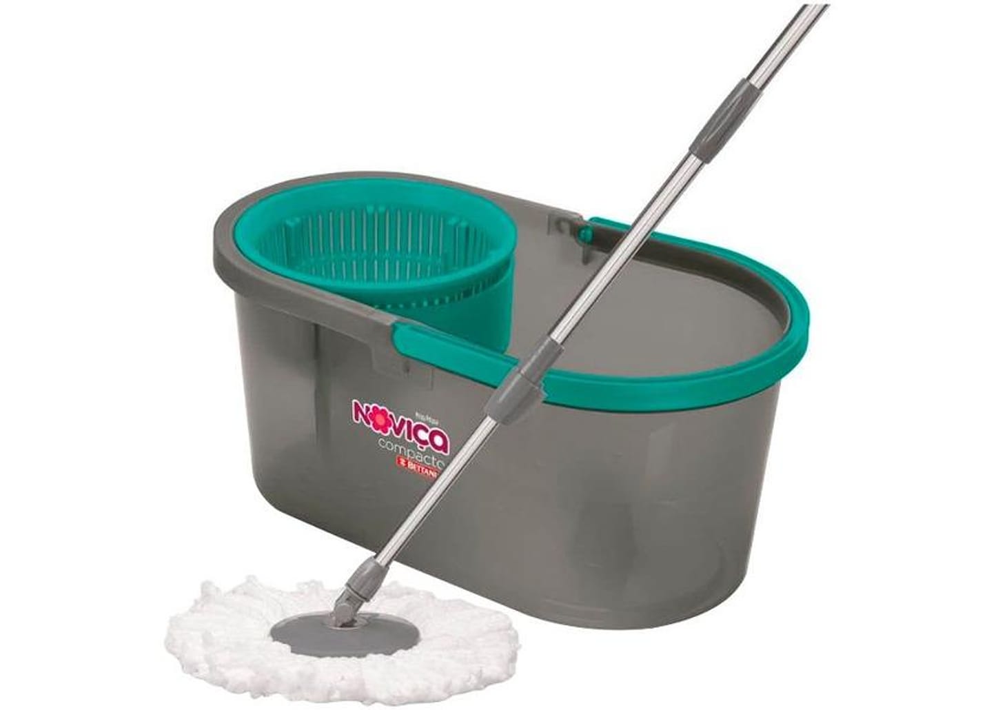 Mop Giratório Bettanin Noviça Compacto com Balde